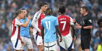 Premier League title rivals Man City and Arsenal serve up thriller – key moments