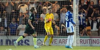 Hakon Valdimarsson saves late penalty as Brentford battle past Colchester