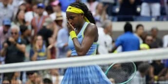 Defending champion Coco Gauff crashes out to Emma Navarro at US Open