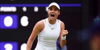 Emma Raducanu roars into round two at Wimbledon