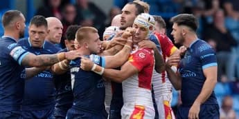 Mikey Lewis accuses Cesar Rouge of biting his hand during Hull KR-Catalans clash