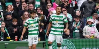 Nicolas Kuhn inspires Celtic to quarter-final victory over impressive Falkirk