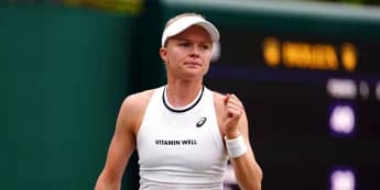 Harriet darts through to the second round at Wimbledon