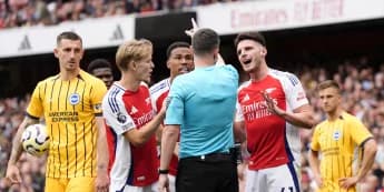 "Red Card Shocker: Declan Rice’s Dismissal Costs Arsenal in Tense 1-1 Battle"
