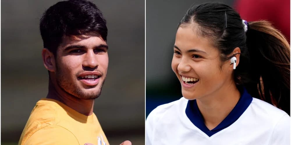 Wimbledon day one: Carlos Alcaraz and Emma Raducanu take centre stage