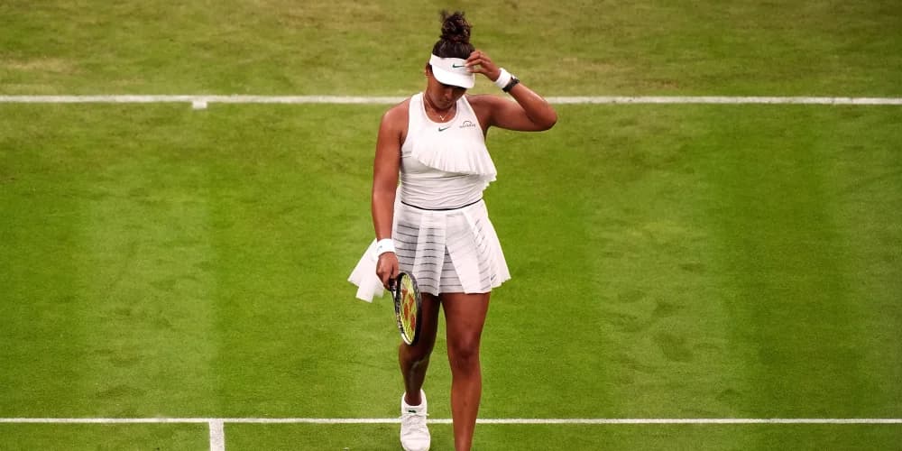 Naomi Osaka’s Wimbledon return abruptly halted by Emma Navarro